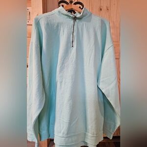 Comfort Colors Aqua 3/4 Zip Pullover NWOT Size 3x